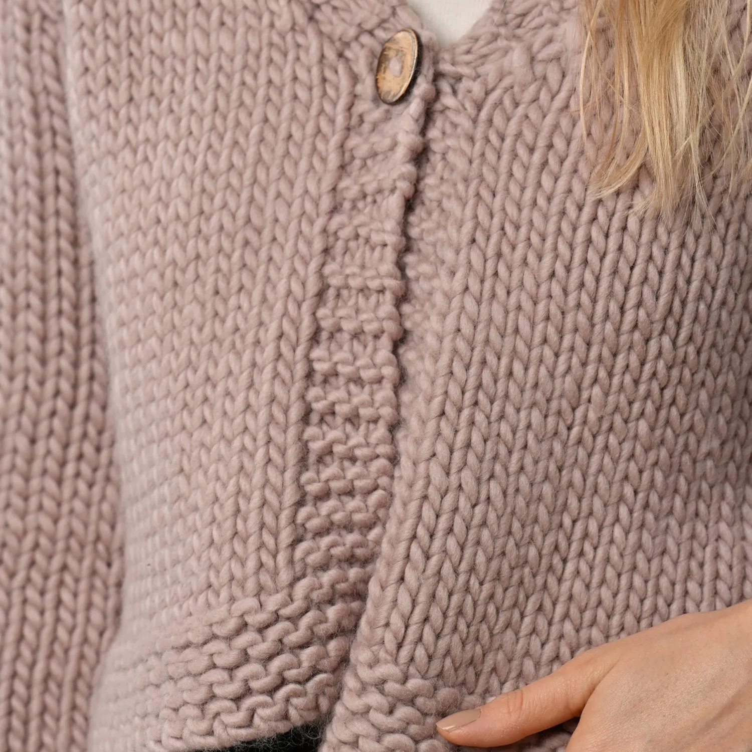 Cropped Cardigan Knitting Kit