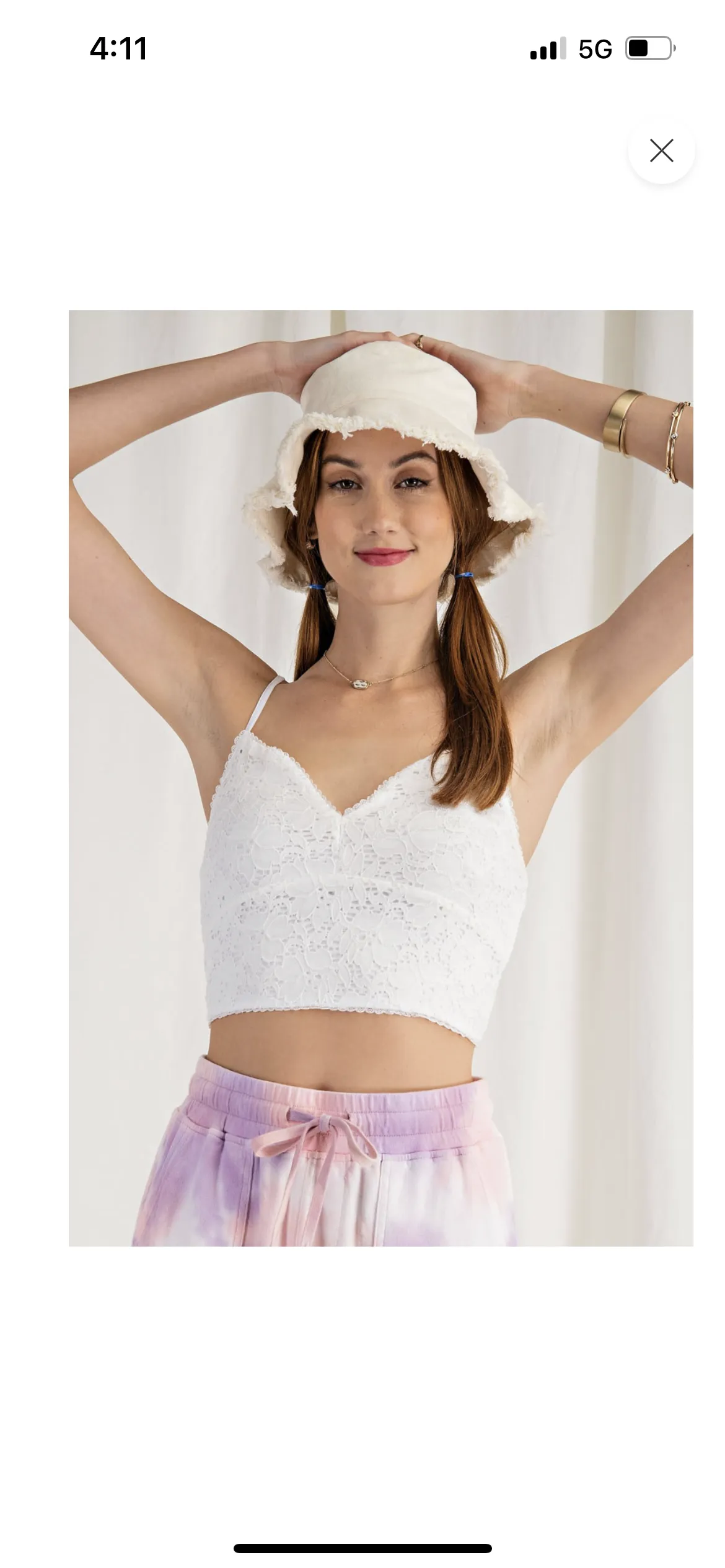 Cropped Lace Cami - great for layering!