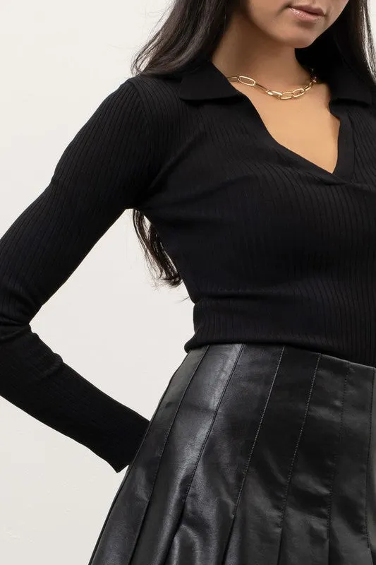 Crossing The Line Top - Black