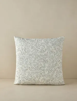 Dainty Leaves Linen Pillow by Rylee   Cru