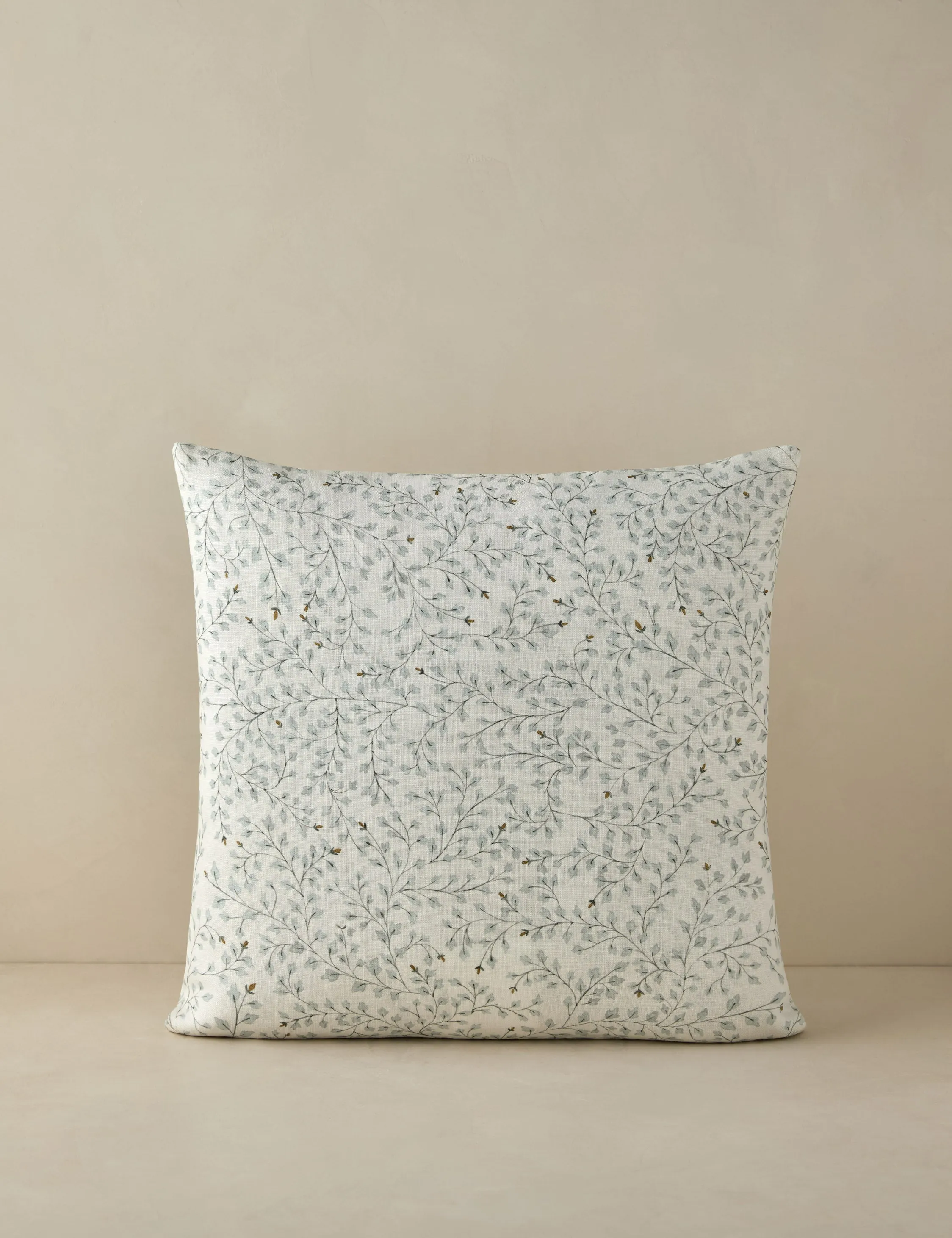 Dainty Leaves Linen Pillow by Rylee   Cru