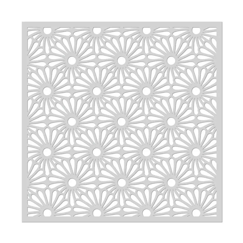 Daisy Mosaic Stencil 6x6