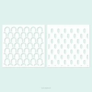 Deco Stencil Pack (2-pack; 6 x 6)