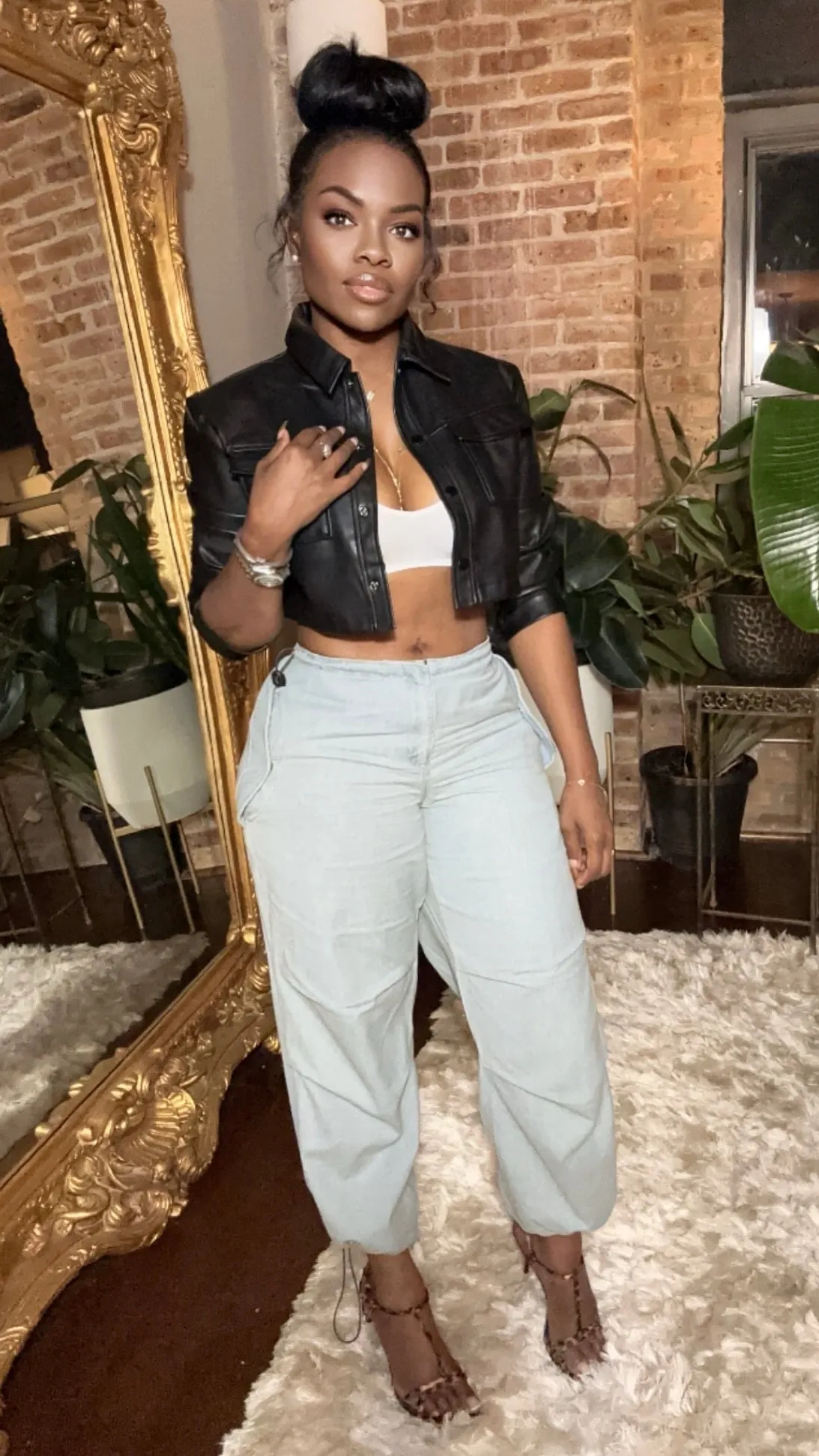 Denim Cargo Pants (Pre-Order - Estimated Shipping Date 3/28 - 4/20)