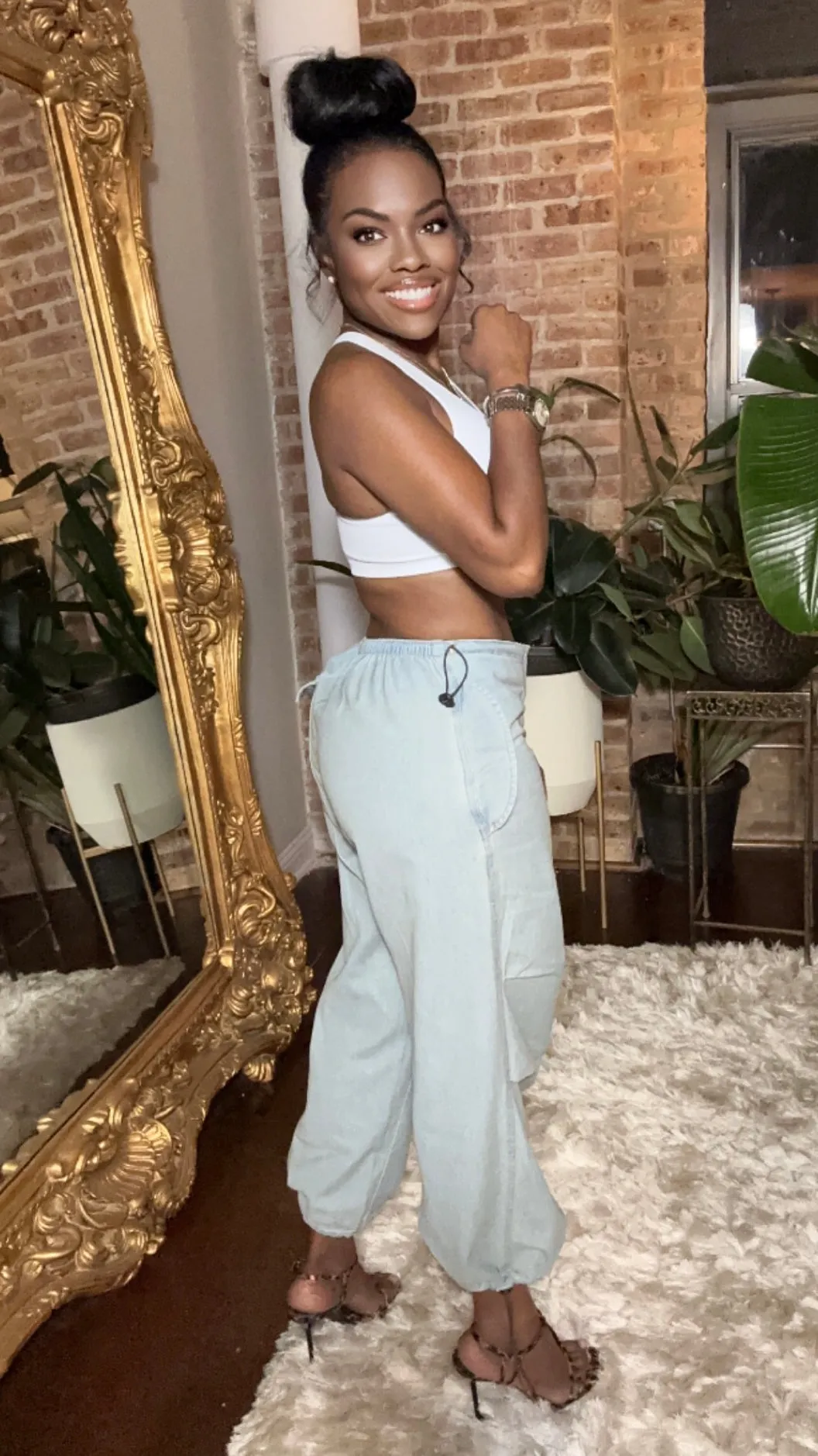 Denim Cargo Pants (Pre-Order - Estimated Shipping Date 3/28 - 4/20)