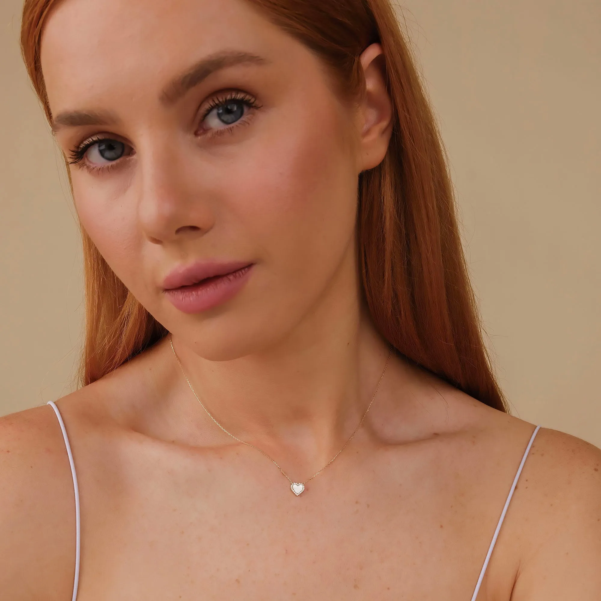 Diamond and Pearl Heart Necklace, Zhuri