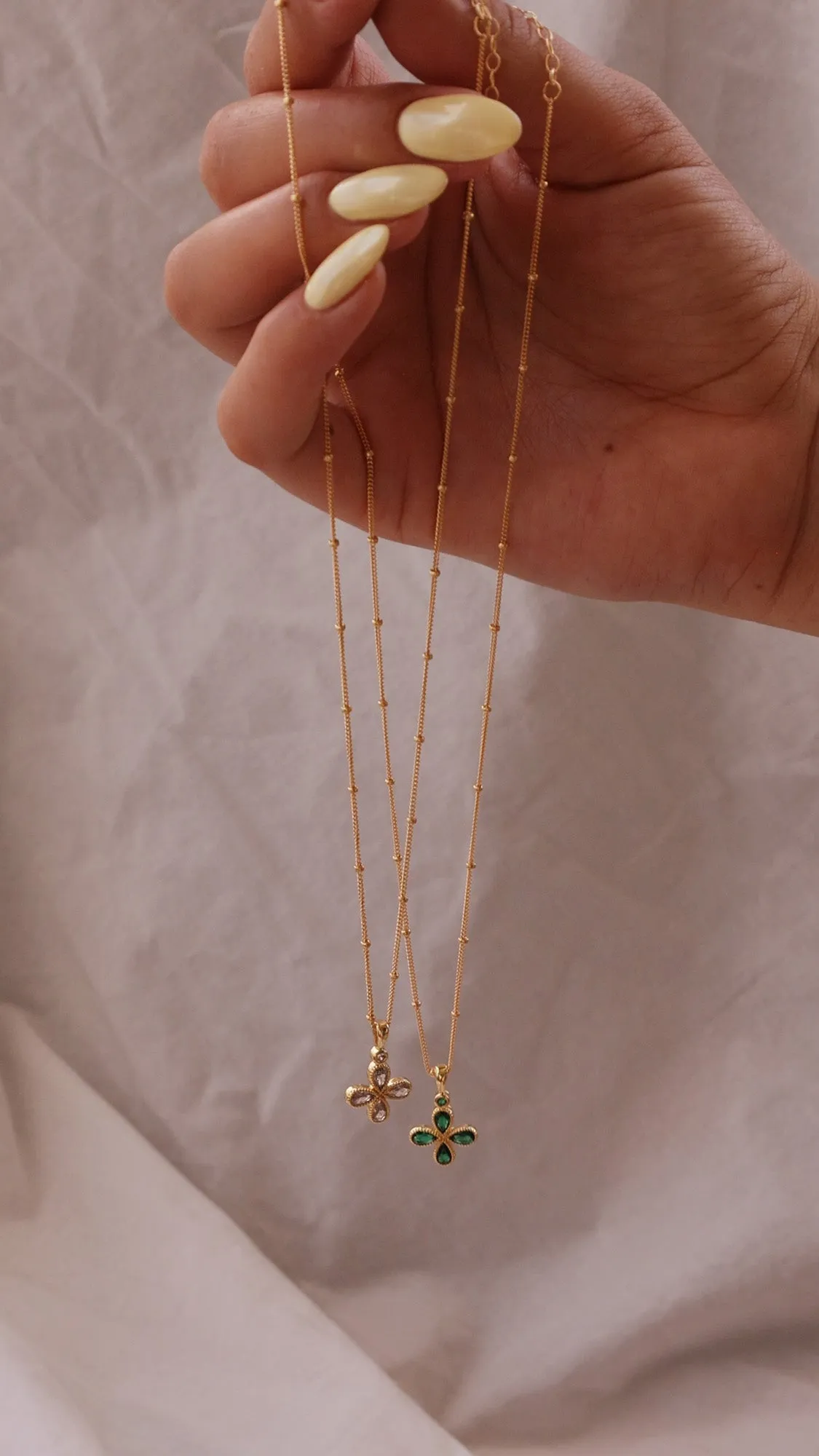 Diamond Clover Pendant