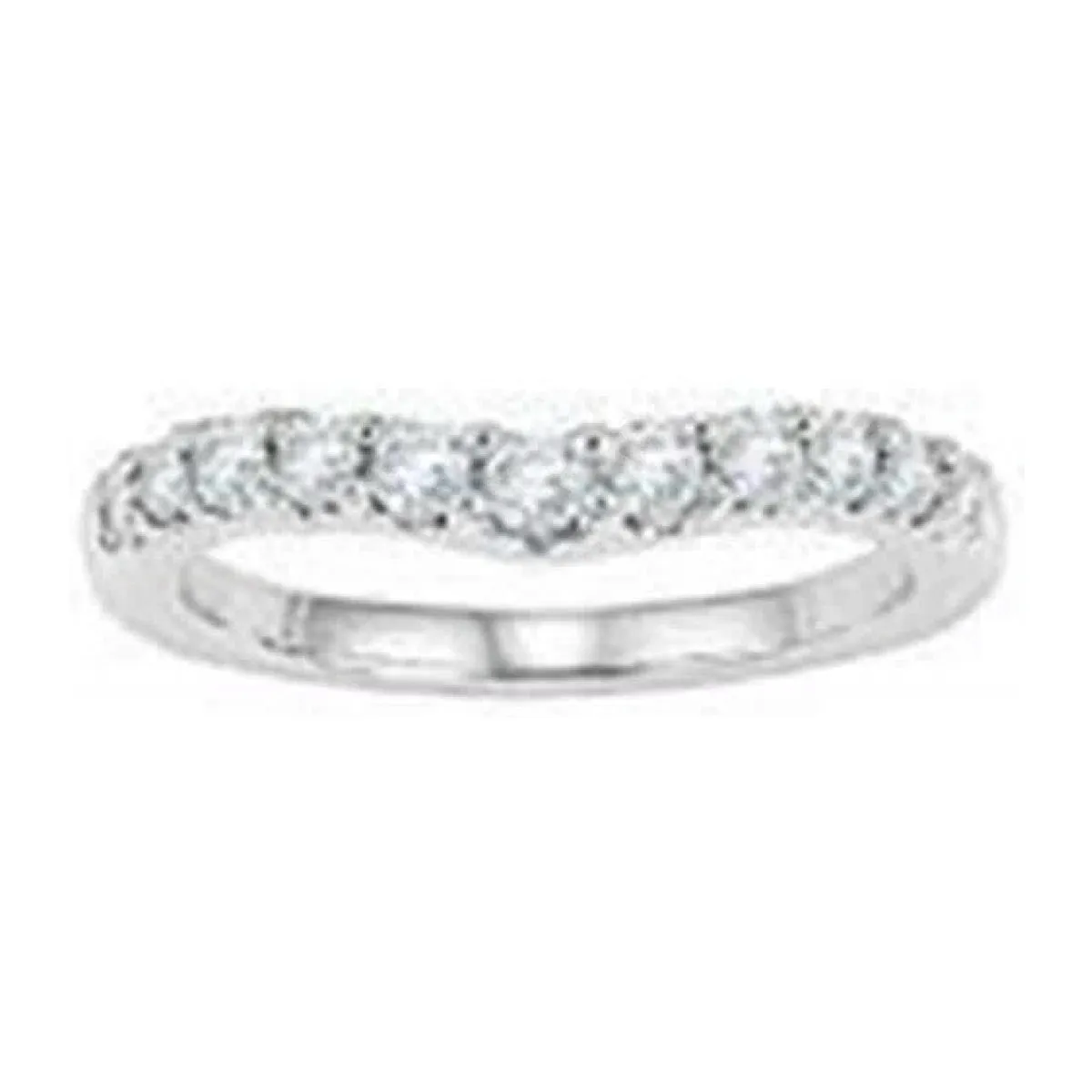 Diamond Curved Fitted Band