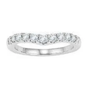Diamond Curved Fitted Band