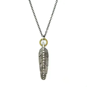 Diamond Feather Necklace