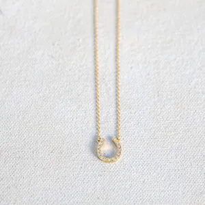Diamond Horseshoe Necklace