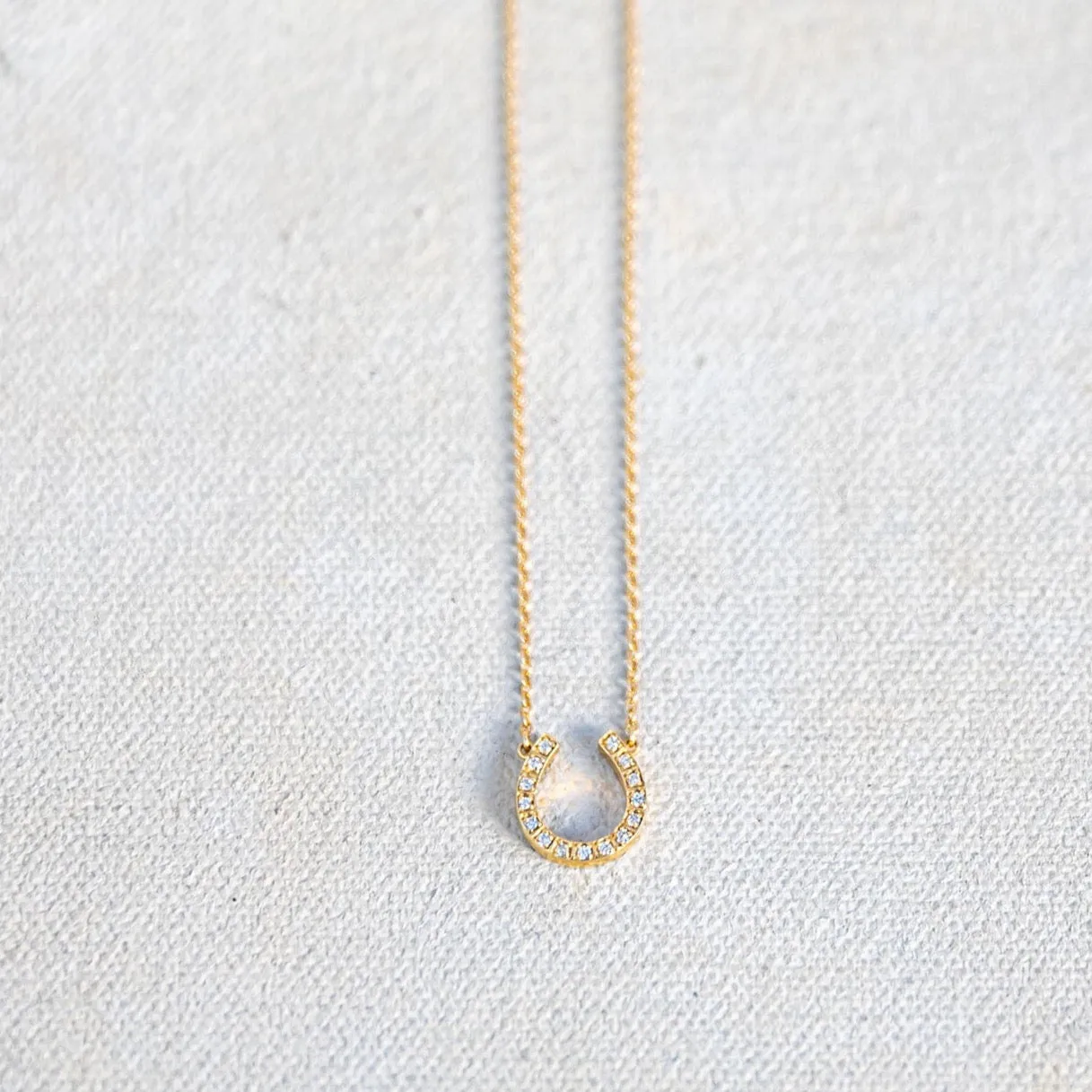 Diamond Horseshoe Necklace