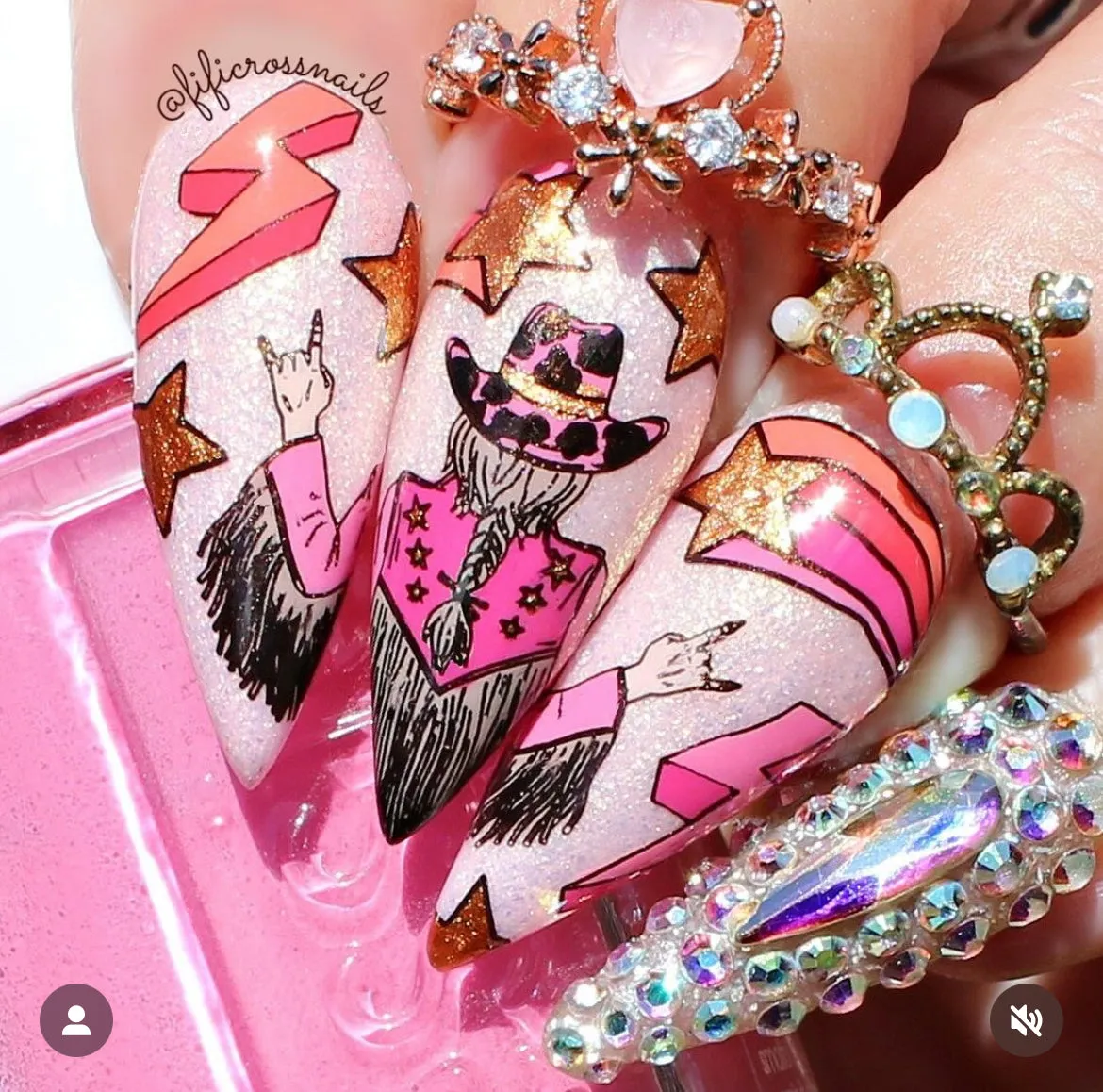 Disco Rodeo (BS-04) Steel Nail Art Stamping Plate