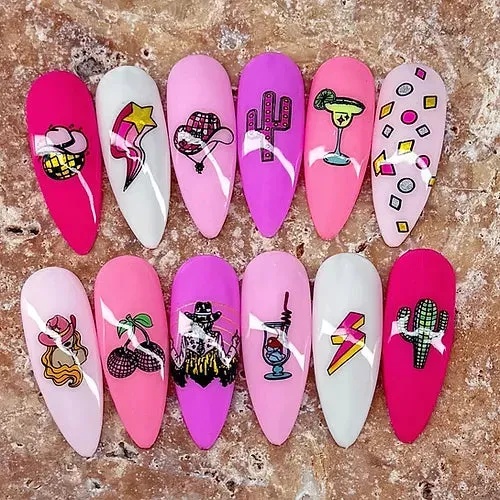 Disco Rodeo (BS-04) Steel Nail Art Stamping Plate