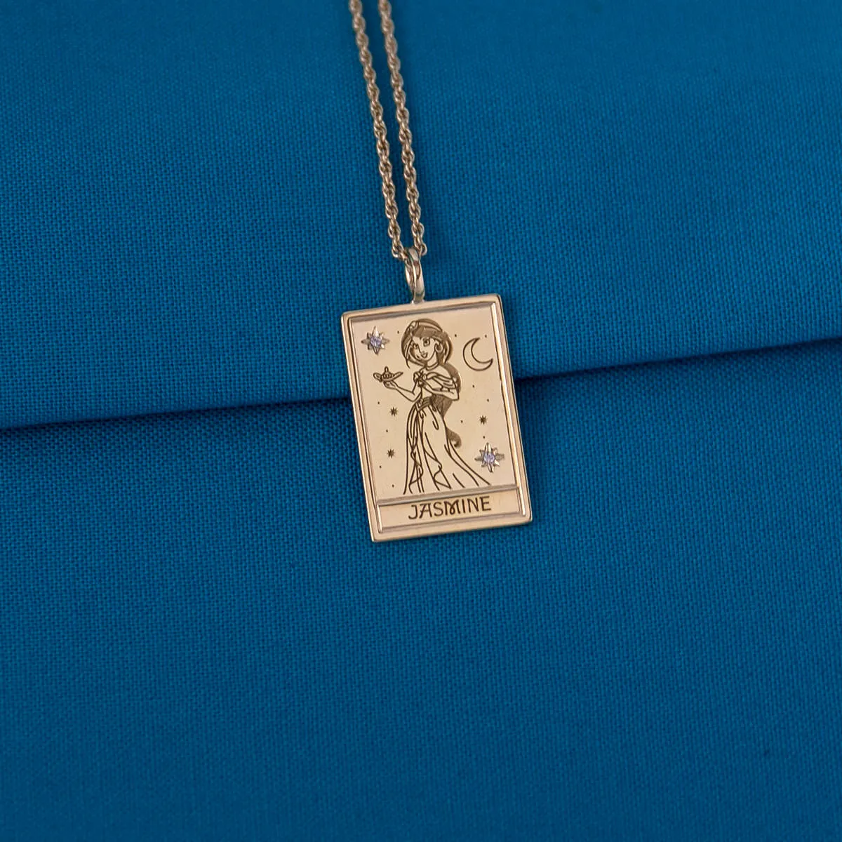Disney X RockLove ALADDIN Jasmine Tablet Necklace