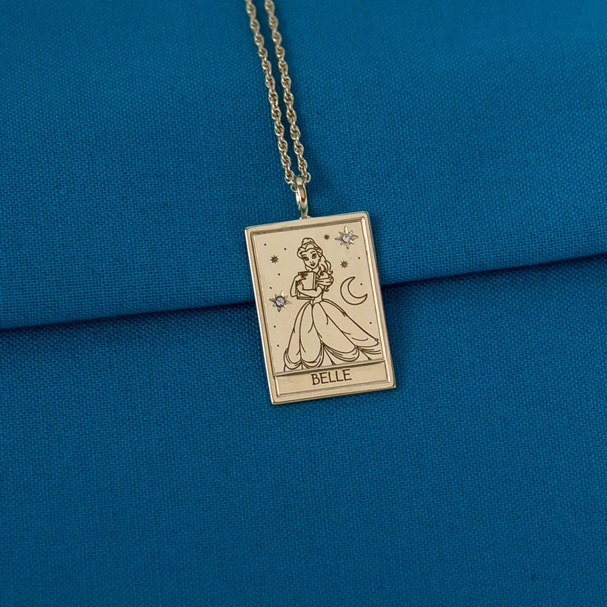 Disney X RockLove BEAUTY AND THE BEAST Belle Tablet Necklace
