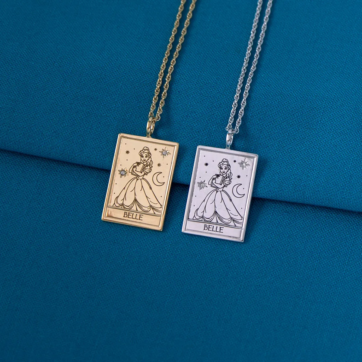 Disney X RockLove BEAUTY AND THE BEAST Belle Tablet Necklace