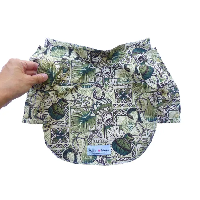 Dog's Hawaiian Shirt | Hawaiian Ipu Print | Green