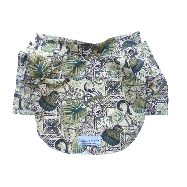 Dog's Hawaiian Shirt | Hawaiian Ipu Print | Green