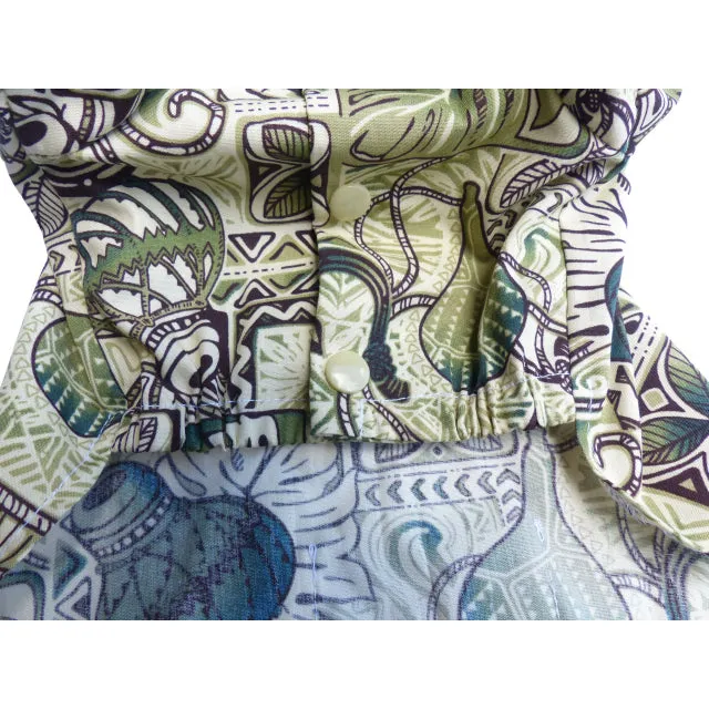 Dog's Hawaiian Shirt | Hawaiian Ipu Print | Green