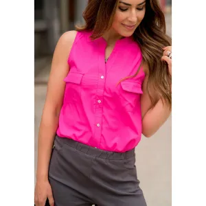 Double Pocket Button Tank