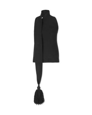 Double Shetland Knit Sleeveless Scarf Top