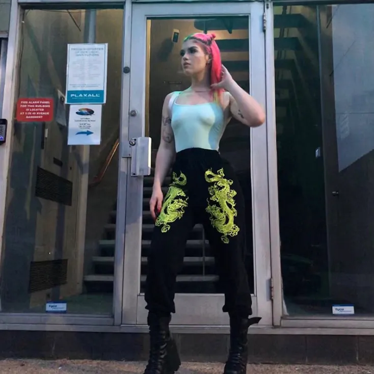 Dragon print joggers