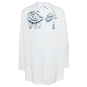 Dress Shirt With Rose Applique