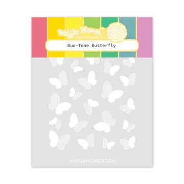 Duo-tone Butterfly Stencil Duo