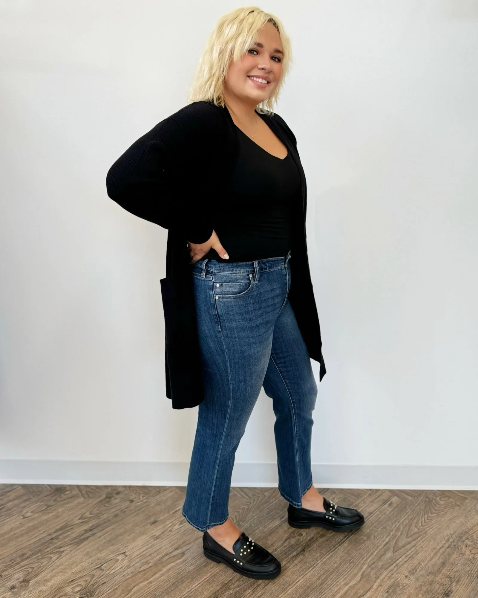Edith Open Front Cardigan