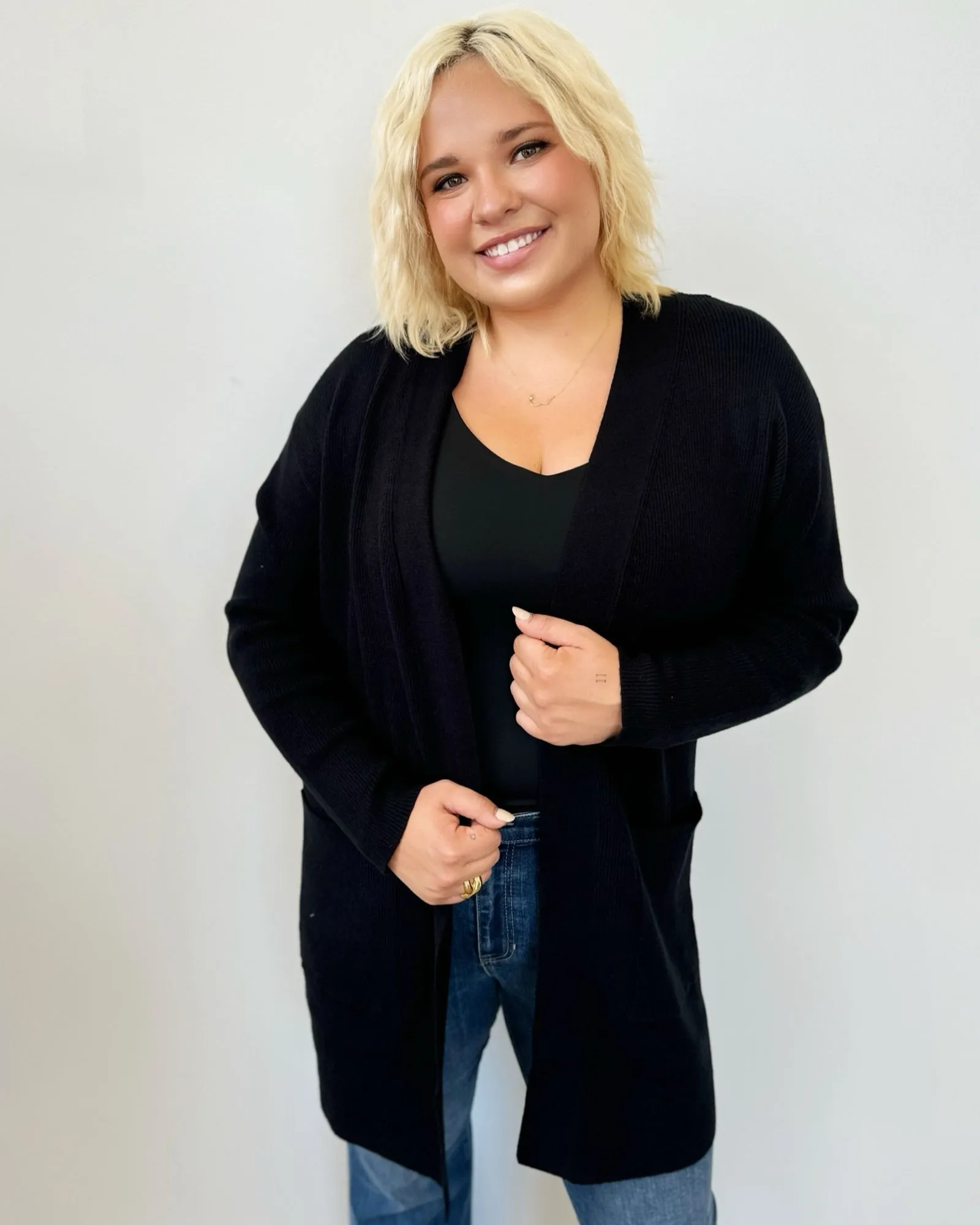 Edith Open Front Cardigan