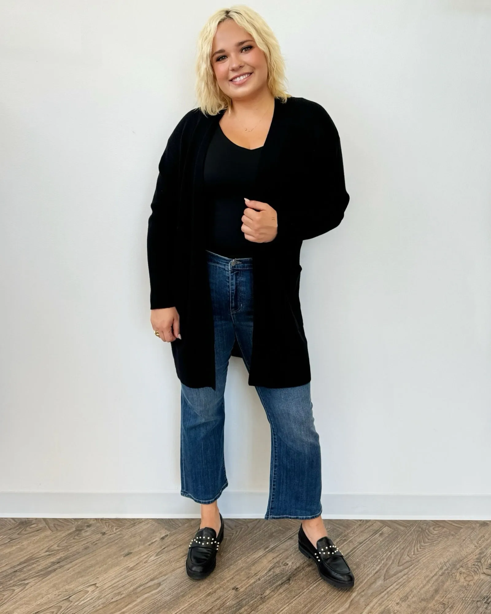 Edith Open Front Cardigan