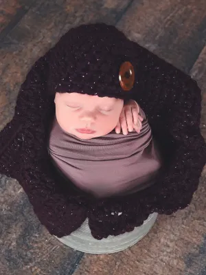 Eggplant sparkle newborn baby layering bump blanket