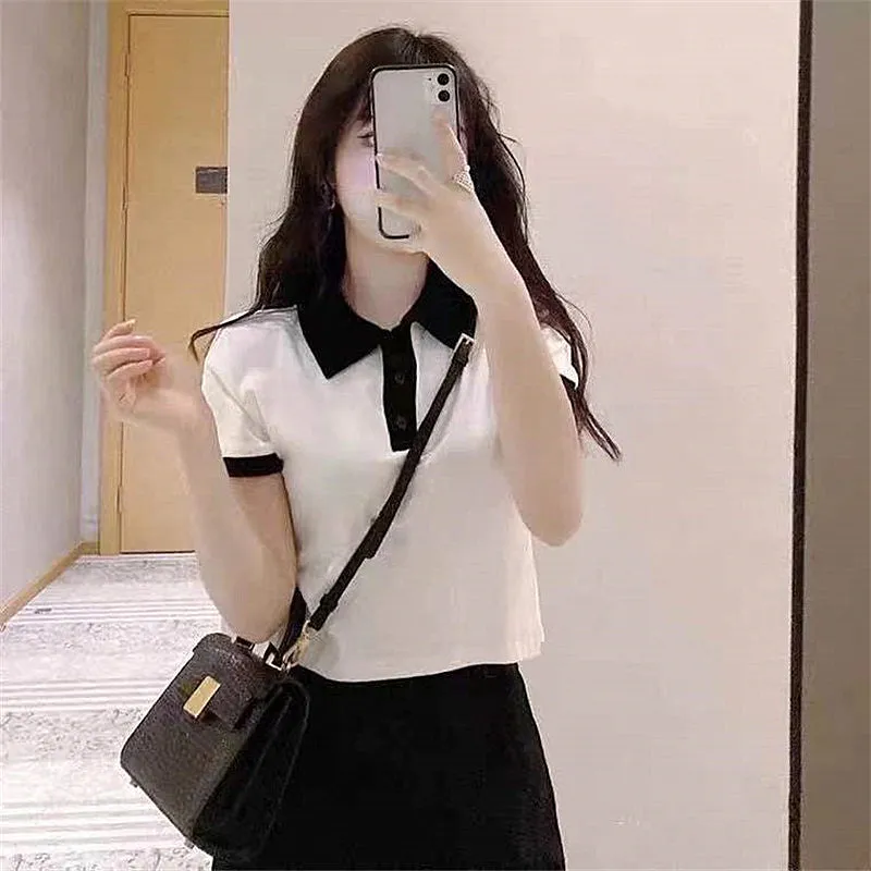 Elegant Sets Women Korean High Waist Suit Pants Drape Straight Long Lapel Slim Look Short Tops Two-Piece Pants