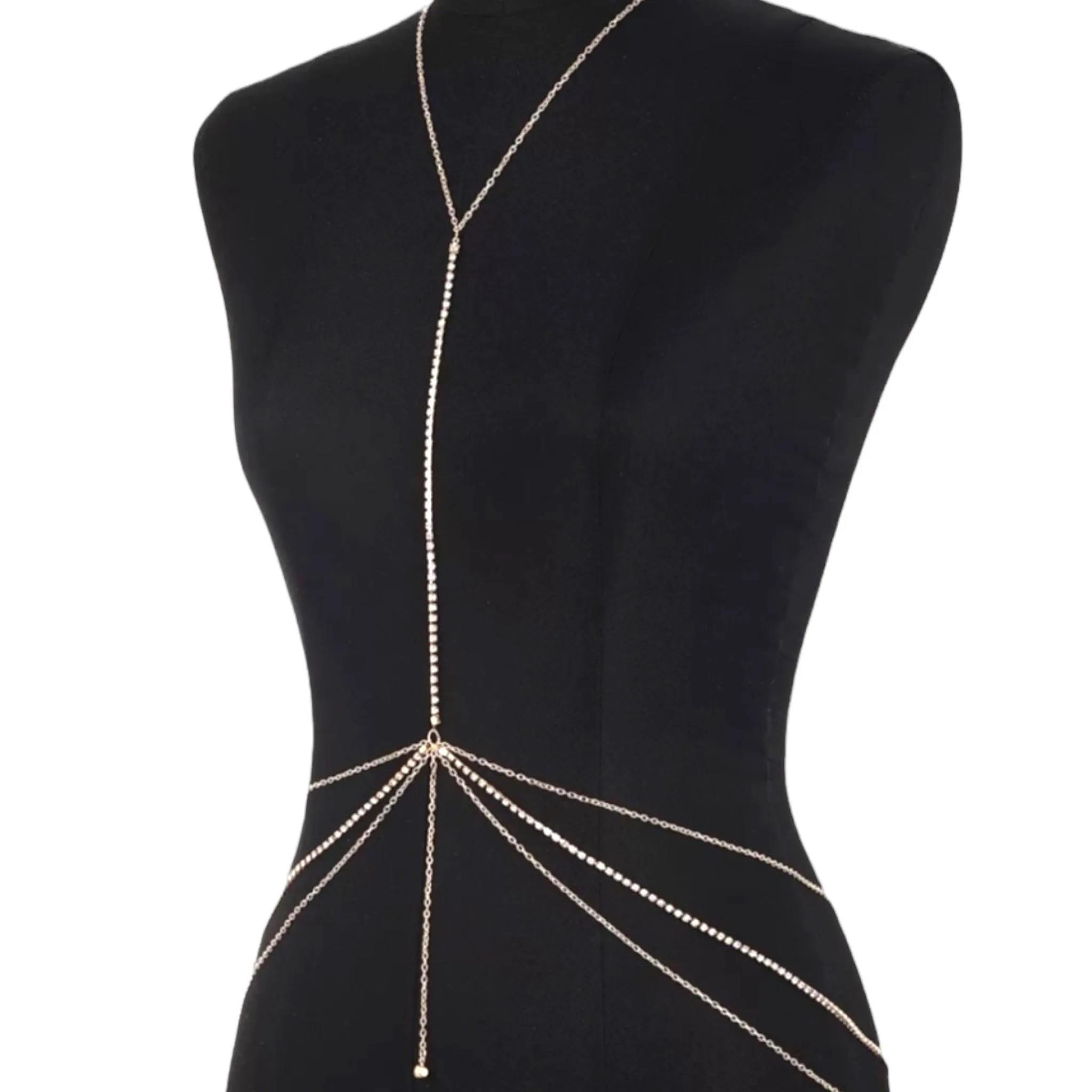 Elegant Sparkling Chest Body Chain