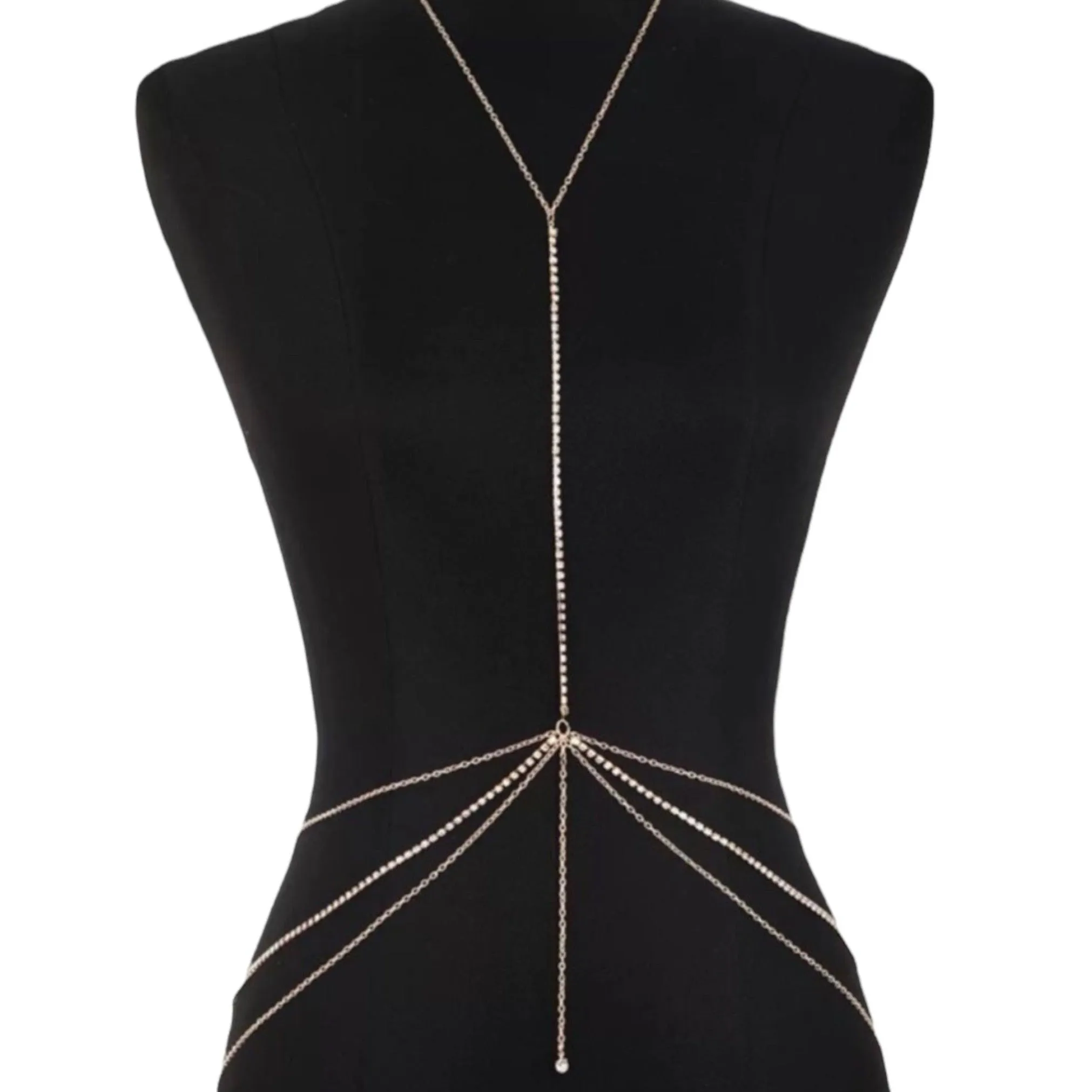 Elegant Sparkling Chest Body Chain