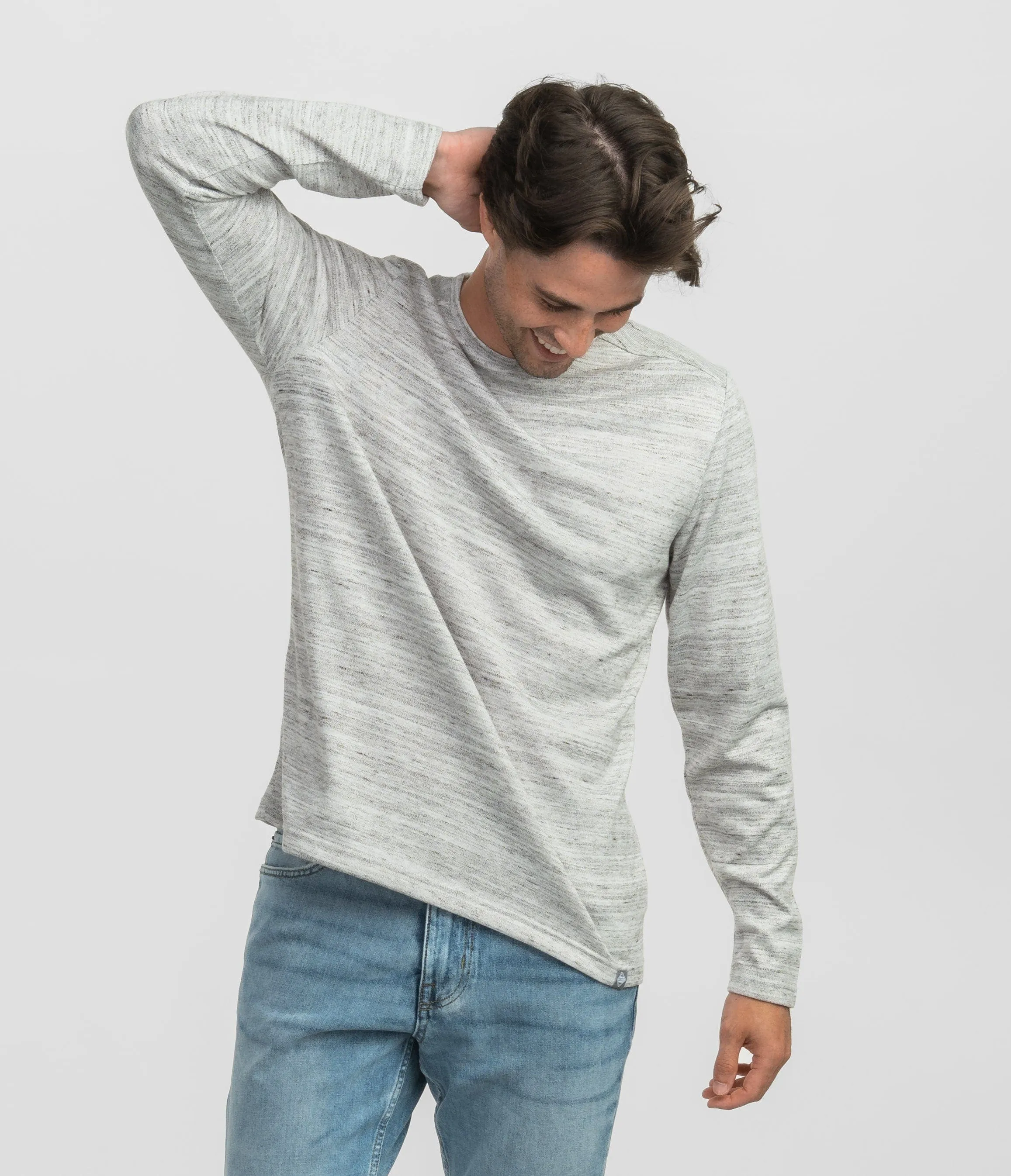 Elevated Layering Crew - Granite