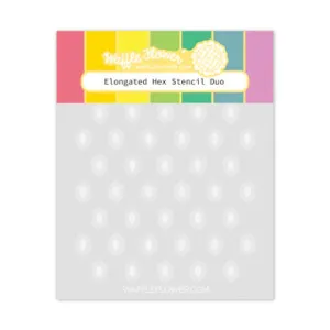 Elongated Hex Stencil Duo