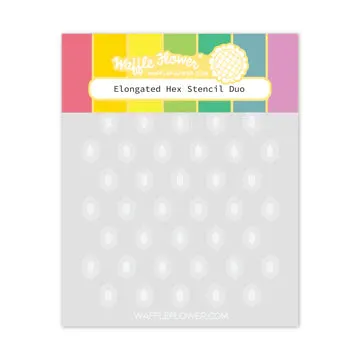 Elongated Hex Stencil Duo