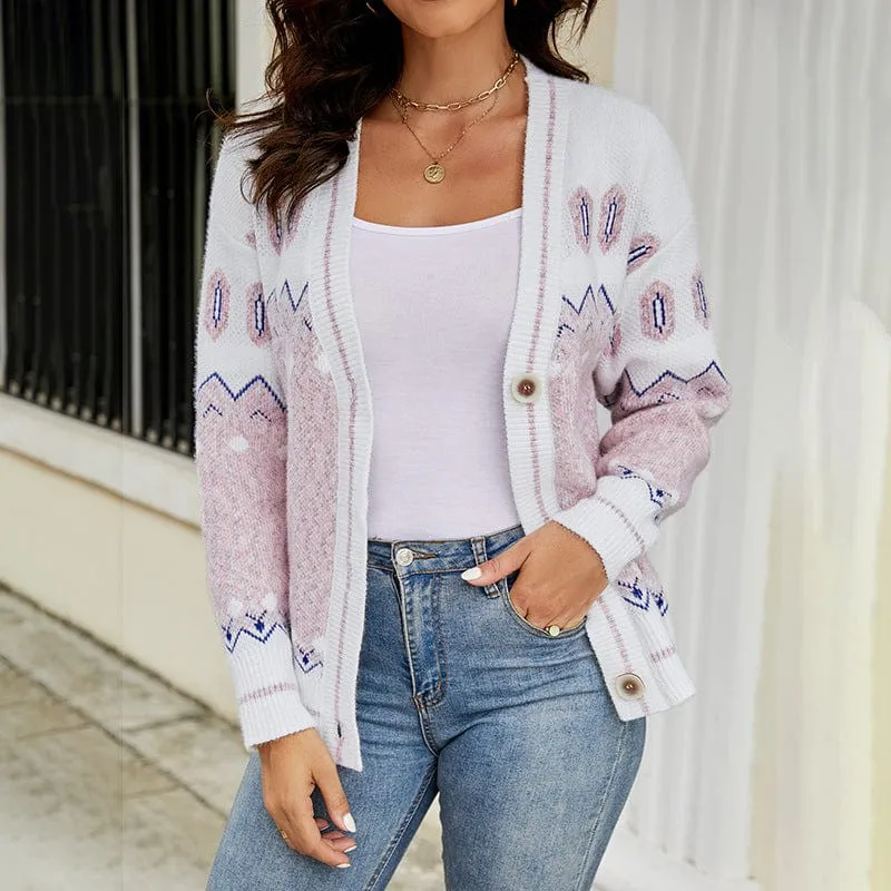 Elowen Geometric Cardigan