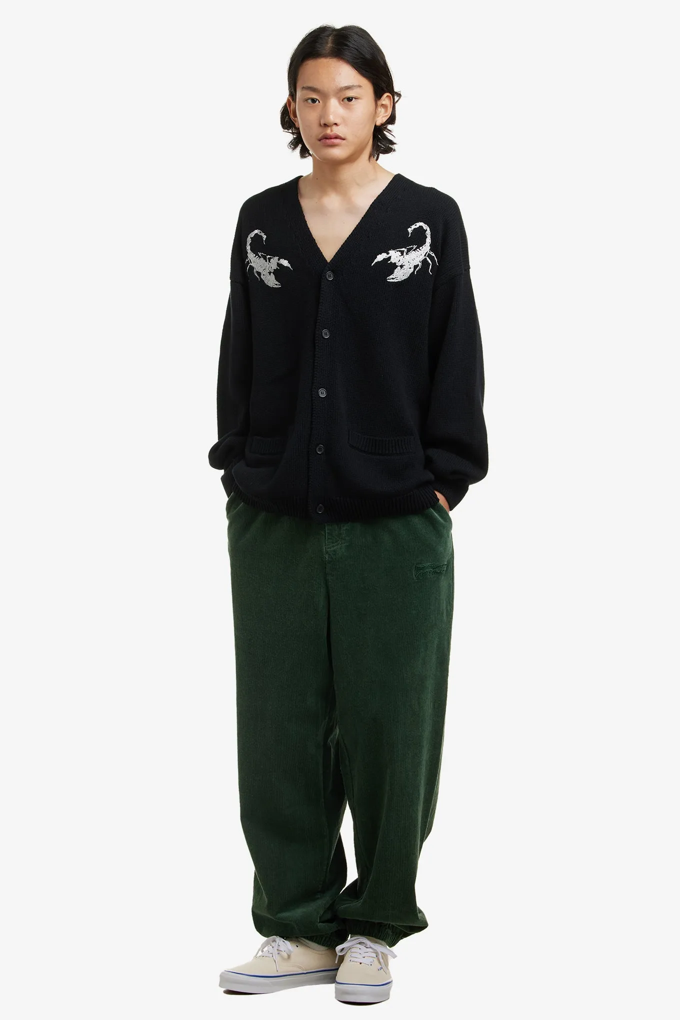 EMBROIDERED SCORPION CARDIGAN