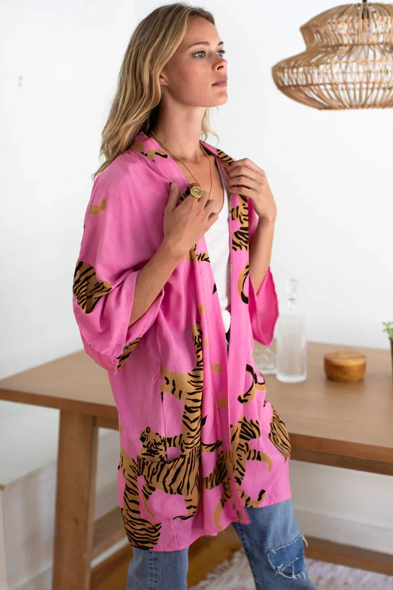 Emerson Fry Fete Layering Kimono Aurora Pink
