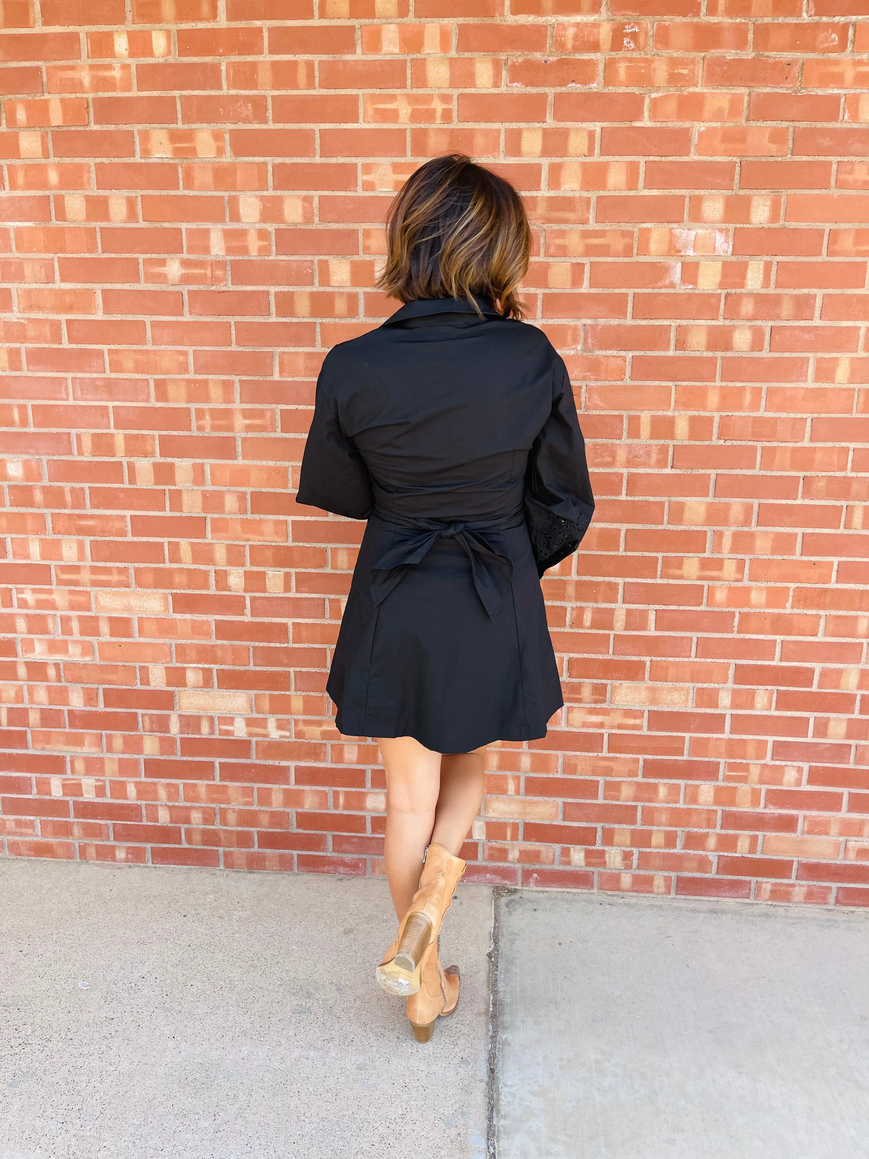 En Saison | Bendetta Shirt Dress - Black