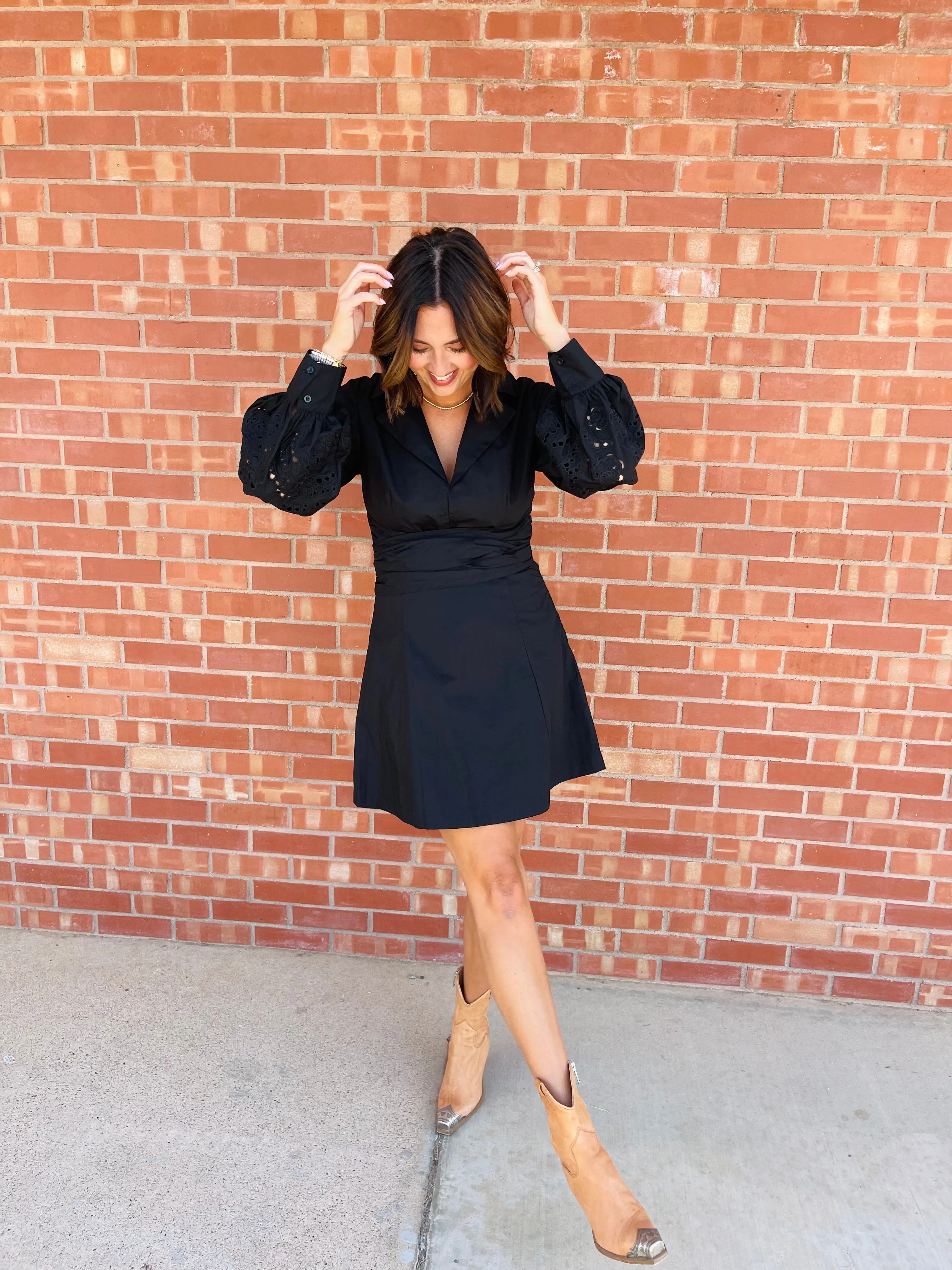 En Saison | Bendetta Shirt Dress - Black