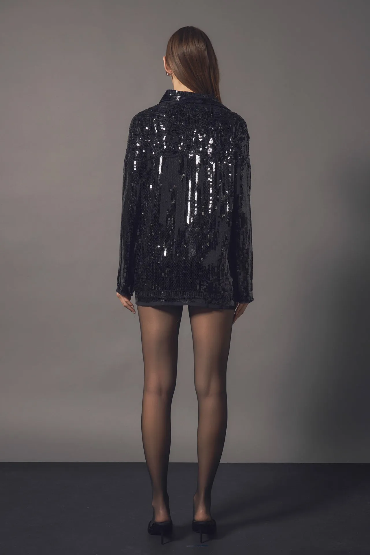 Endless Rose - Sequins Dress Shirt