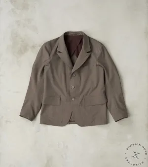 English Dress Hunt Jacket - Dark Natural Optim® Wool Gabardine