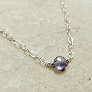Essential Energy Gemstone Necklace: Iolite -Intuition