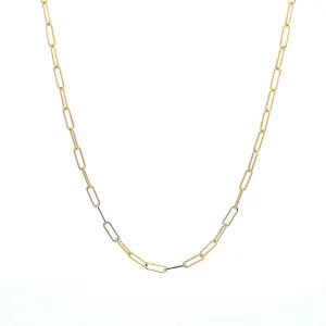 Essential Gold Paperclip Chain Necklace