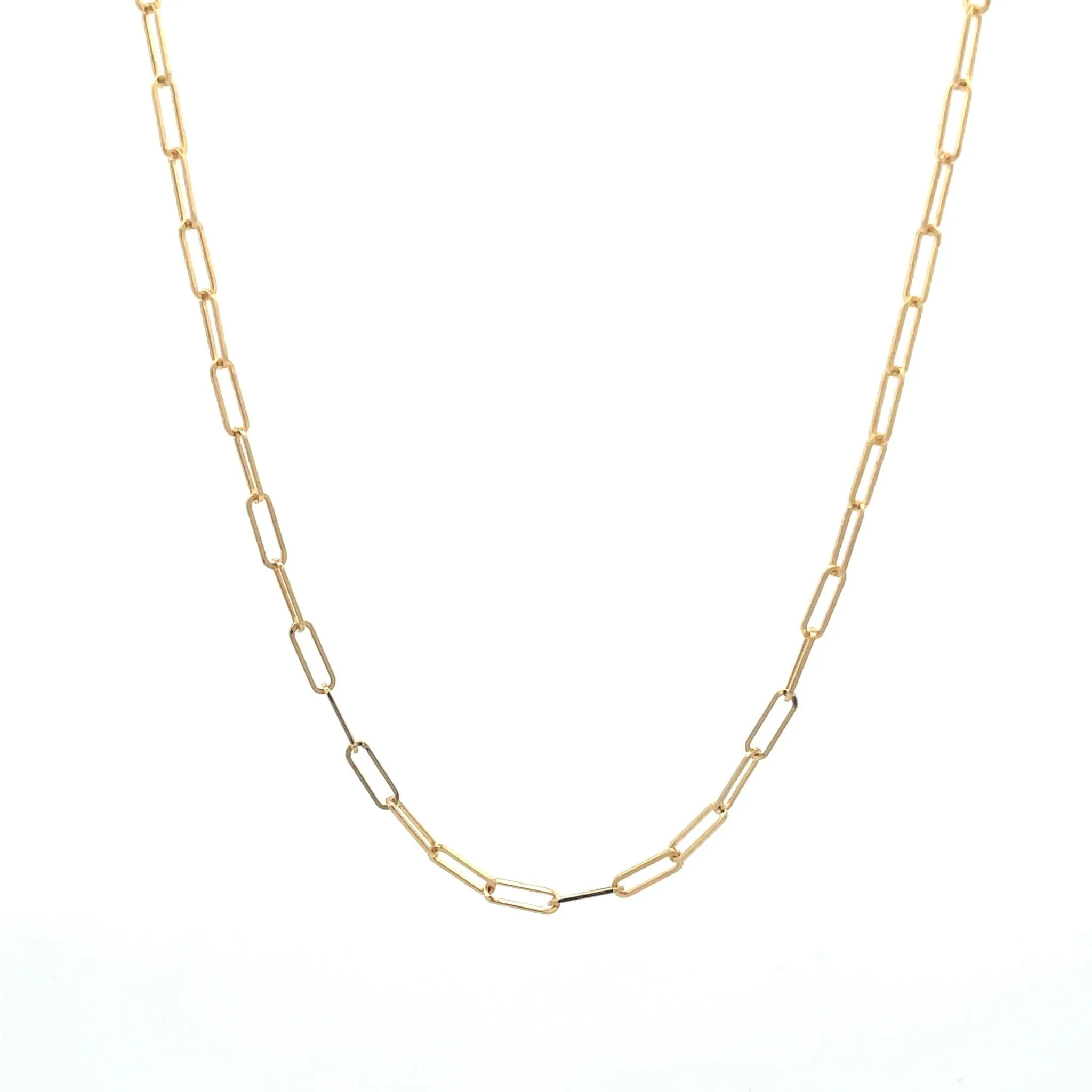 Essential Gold Paperclip Chain Necklace
