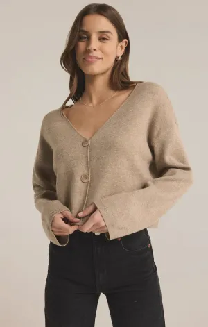 ESTELLE CARDIGAN (OATMEAL HEATHER)